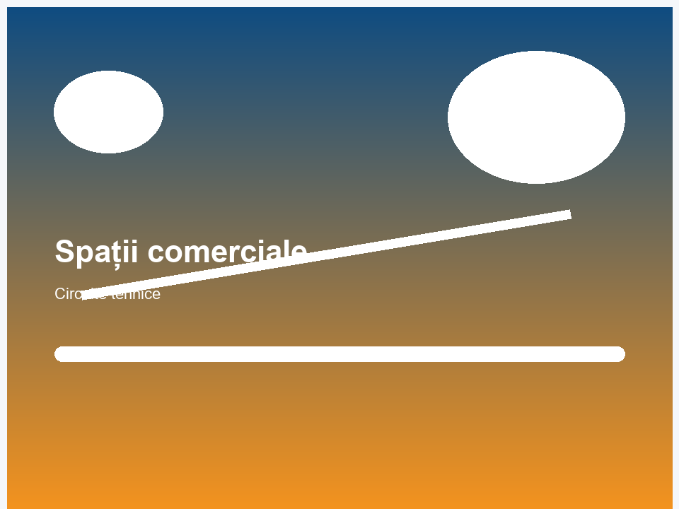Amenajare tehnică pentru spațiu comercial